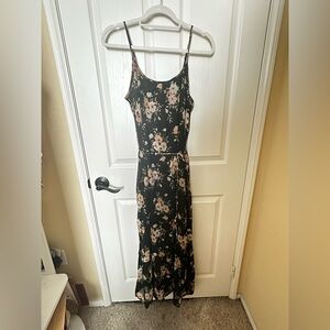 Floral Spaghetti Strap Maxi Dress
